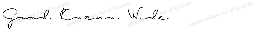 Good Karma Wide字体转换